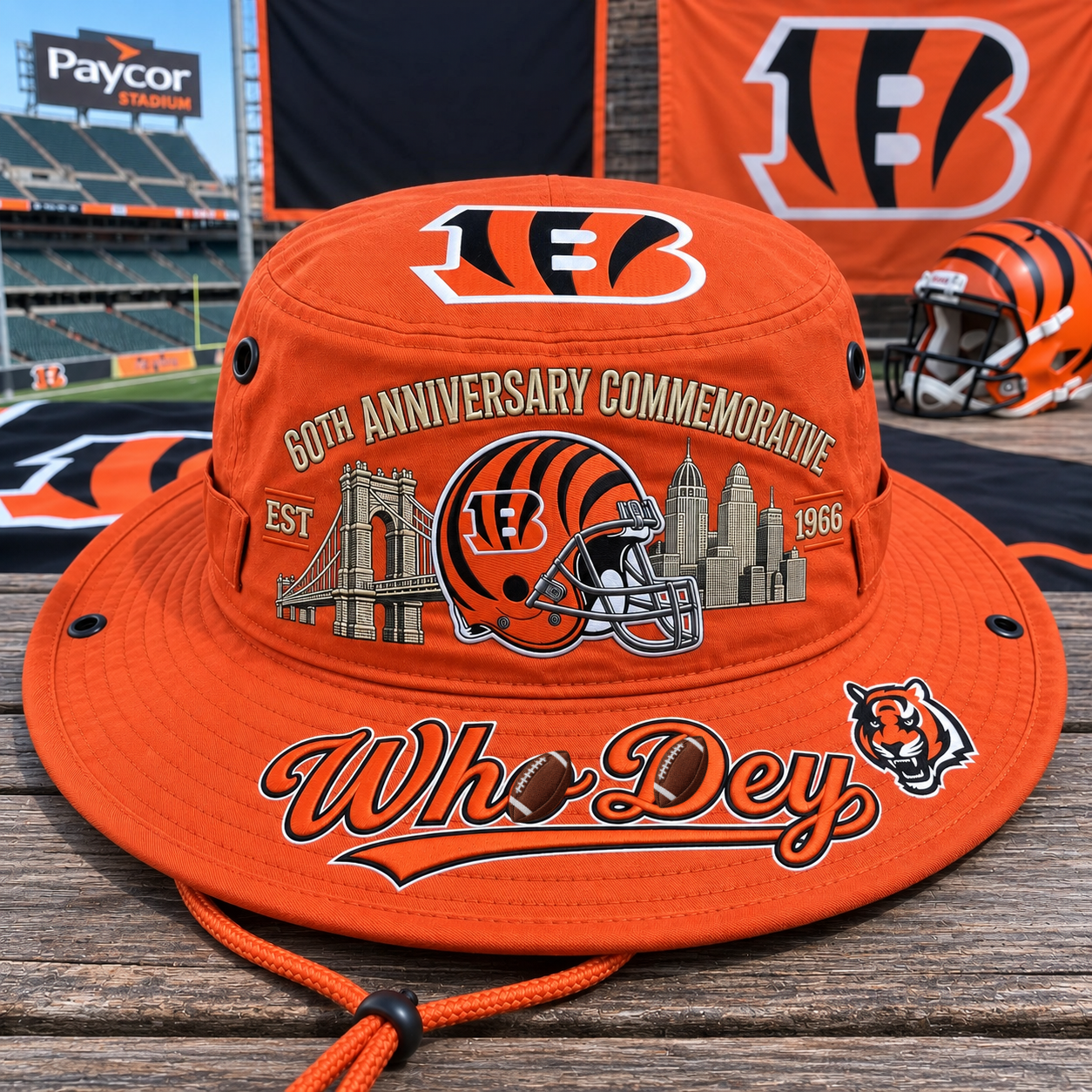 🇺🇸 Last Day Promo: 49% OFF🐯Wh🏈Dey 60th Anniversary Commemorative Boonie Hat🏈