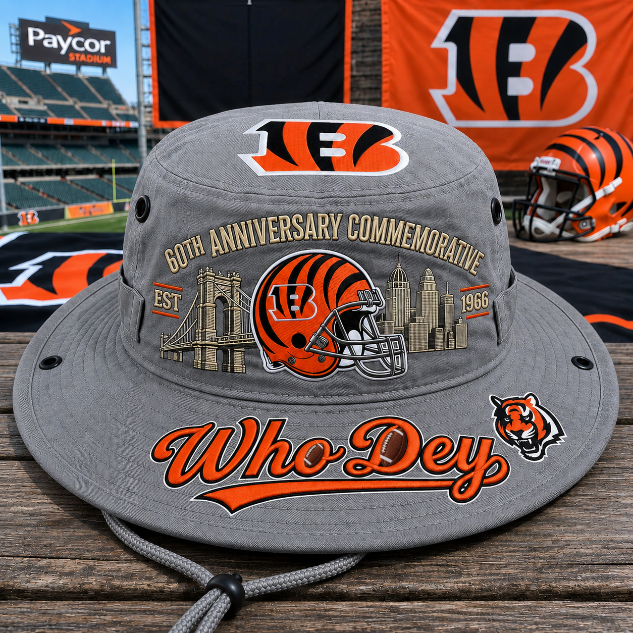 🇺🇸 Last Day Promo: 49% OFF🐯Wh🏈Dey 60th Anniversary Commemorative Boonie Hat🏈