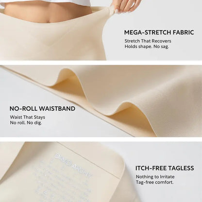 Women's Classic Panties, 5-Pack Seamless High Waist Essential Underwear for Women
