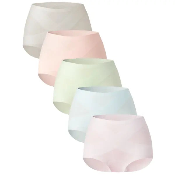 Women's Classic Panties, 5-Pack Seamless High Waist Essential Underwear for Women