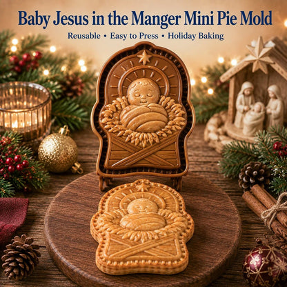 🔥LAST DAY 50% OFF - ✝️ Faith & Nativity Christmas Mini Pie Mold Collection