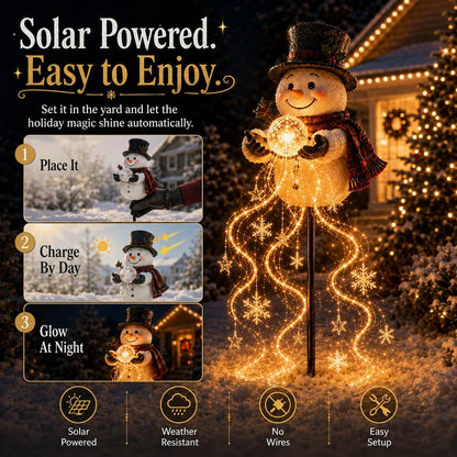 🔥🎅Christmas Early Discount 🔥 Snowman Magic Fountain Garden Light