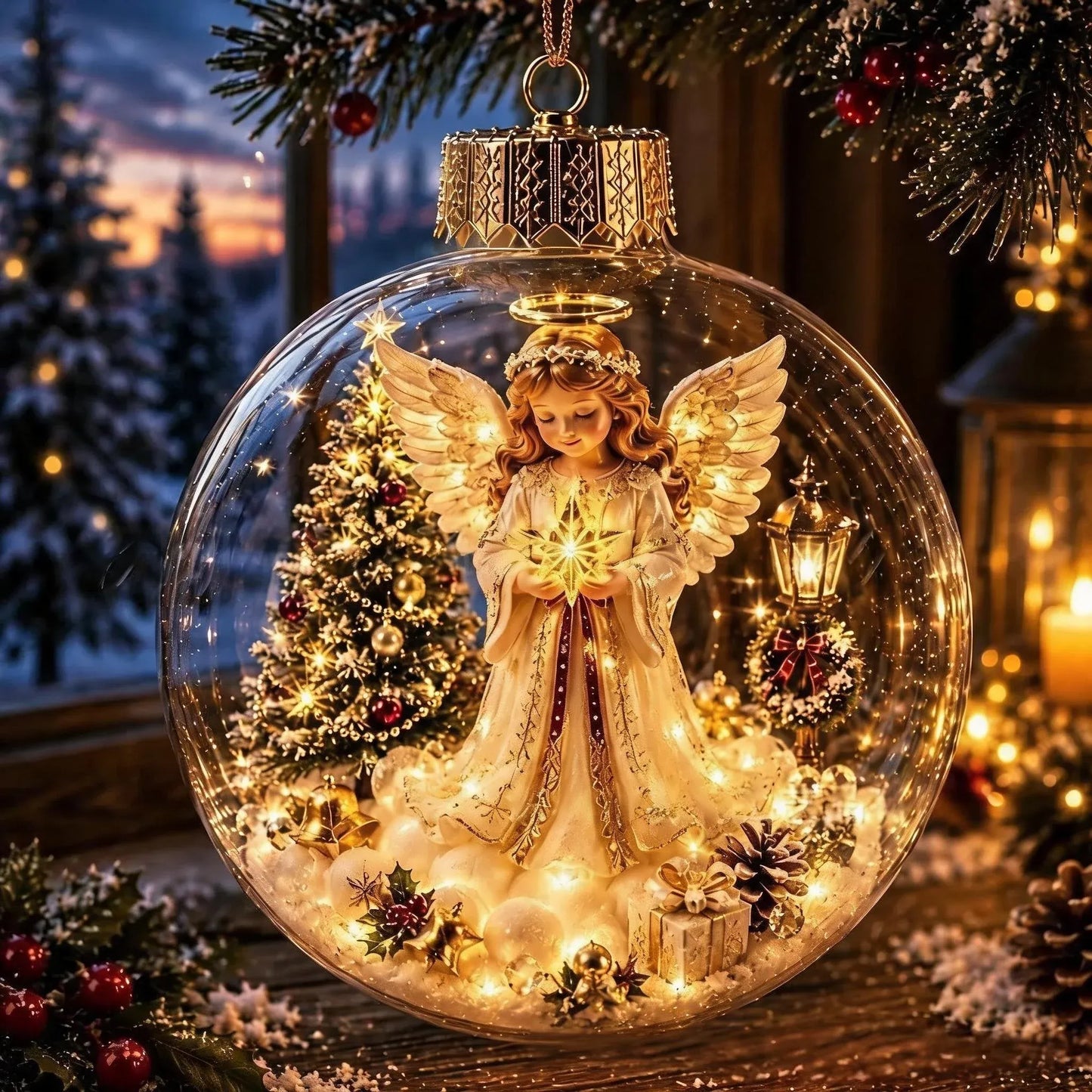 Glowing Christmas Diorama Ornament🎄