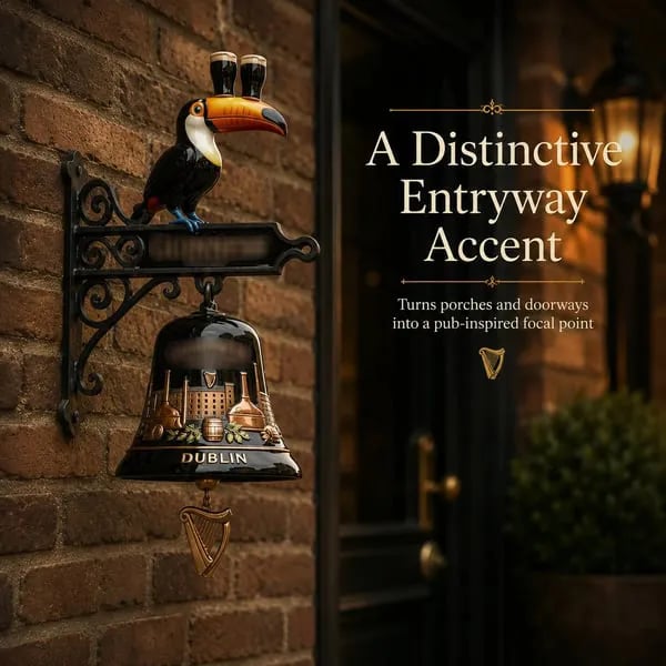🍺Toucan Doorbell - Bringing the classic Irish pub character to your door