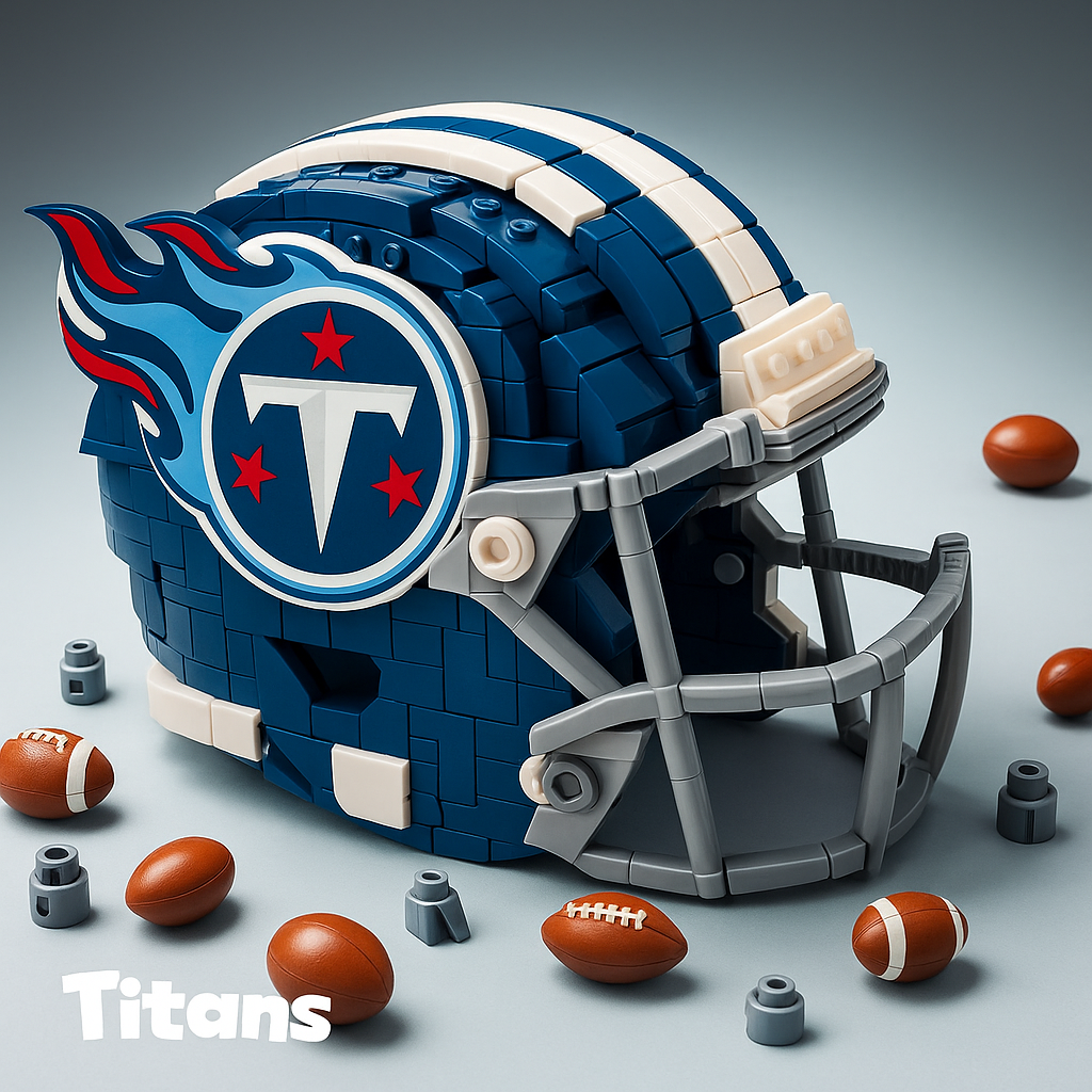 United States Football Team Brick Helmet Collection – Creative Building Blocks Fan Gift