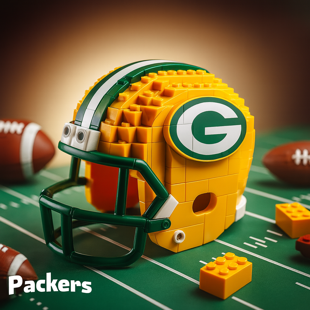 United States Football Team Brick Helmet Collection – Creative Building Blocks Fan Gift