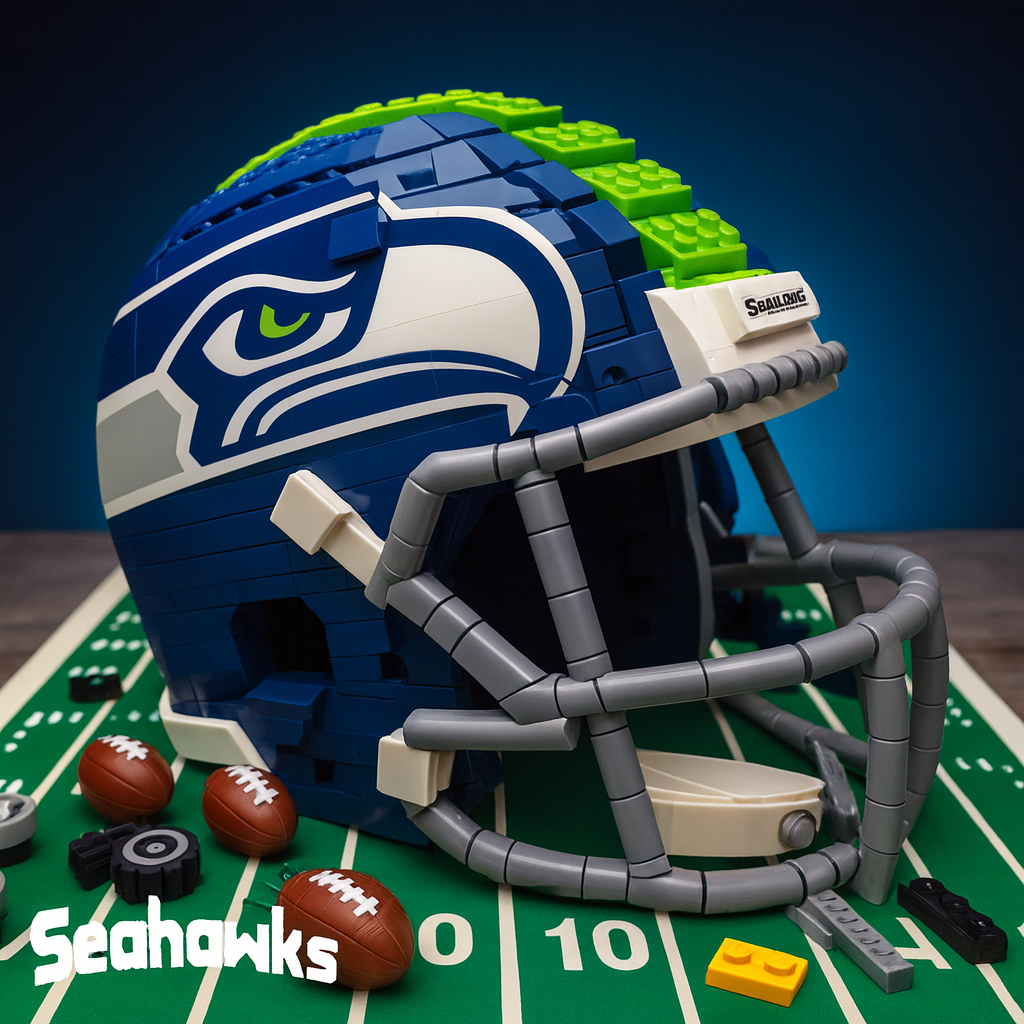 United States Football Team Brick Helmet Collection – Creative Building Blocks Fan Gift