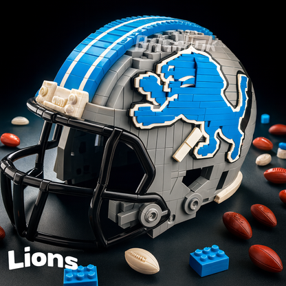 United States Football Team Brick Helmet Collection – Creative Building Blocks Fan Gift