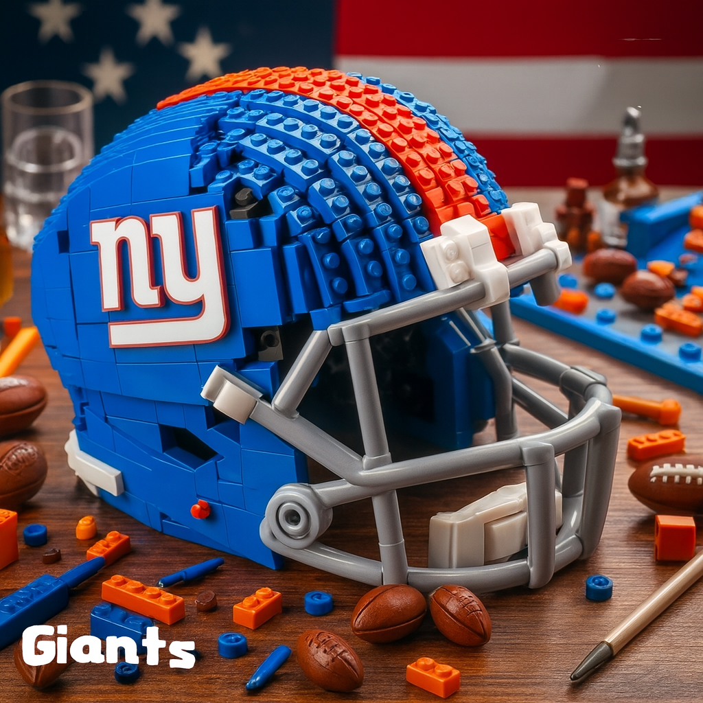 United States Football Team Brick Helmet Collection – Creative Building Blocks Fan Gift