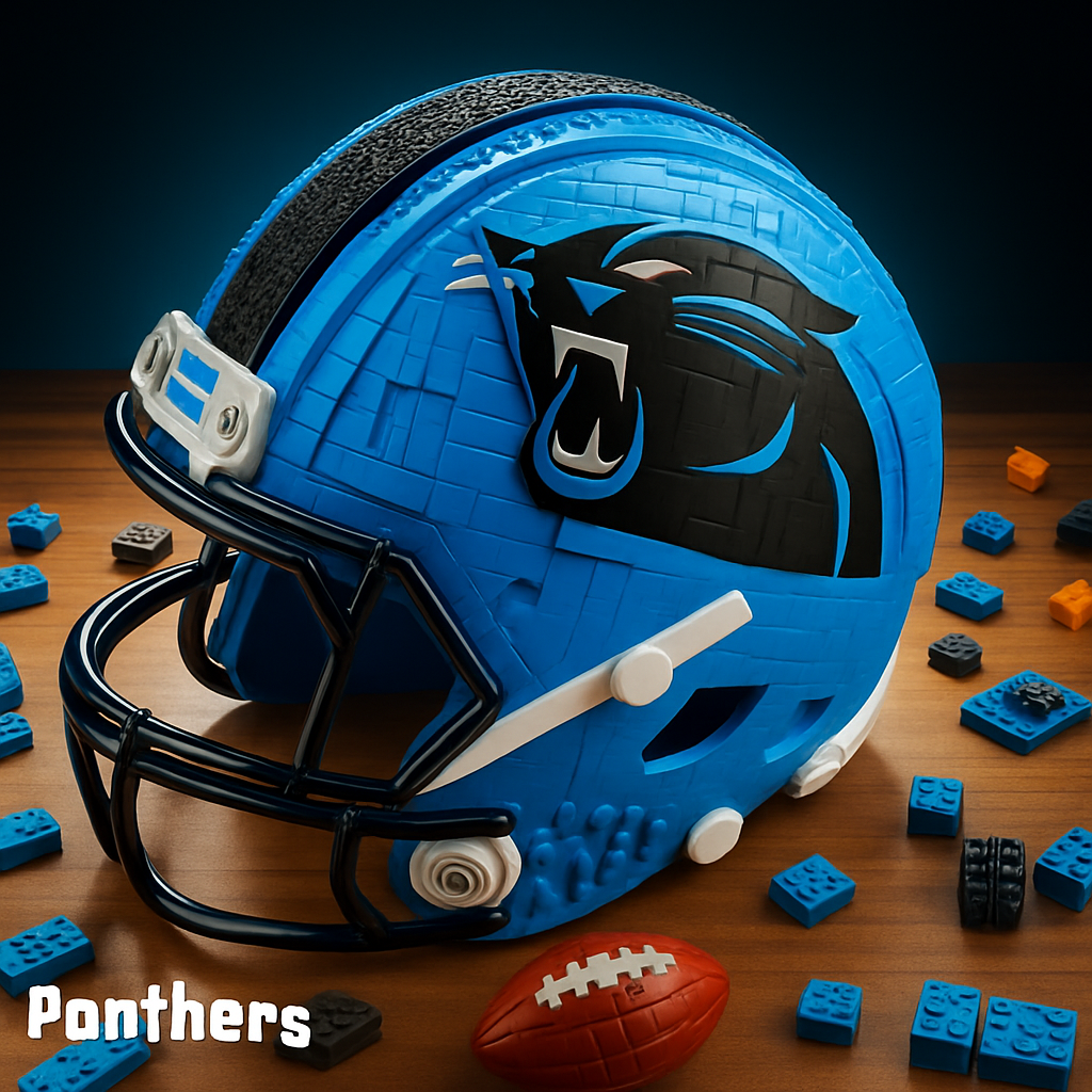 United States Football Team Brick Helmet Collection – Creative Building Blocks Fan Gift