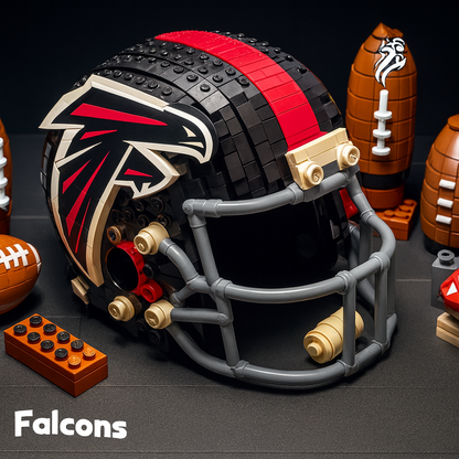 United States Football Team Brick Helmet Collection – Creative Building Blocks Fan Gift