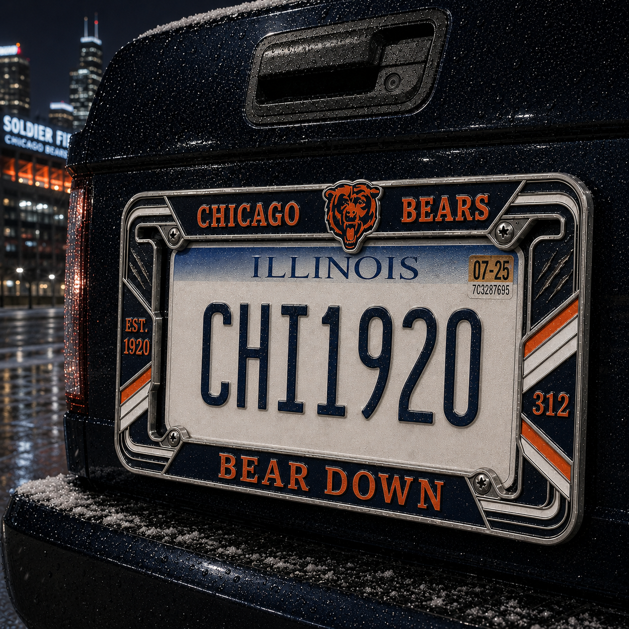 LAST DAY 49% OFF - United States Football Team Legacy 3D Metal License Plate Frame