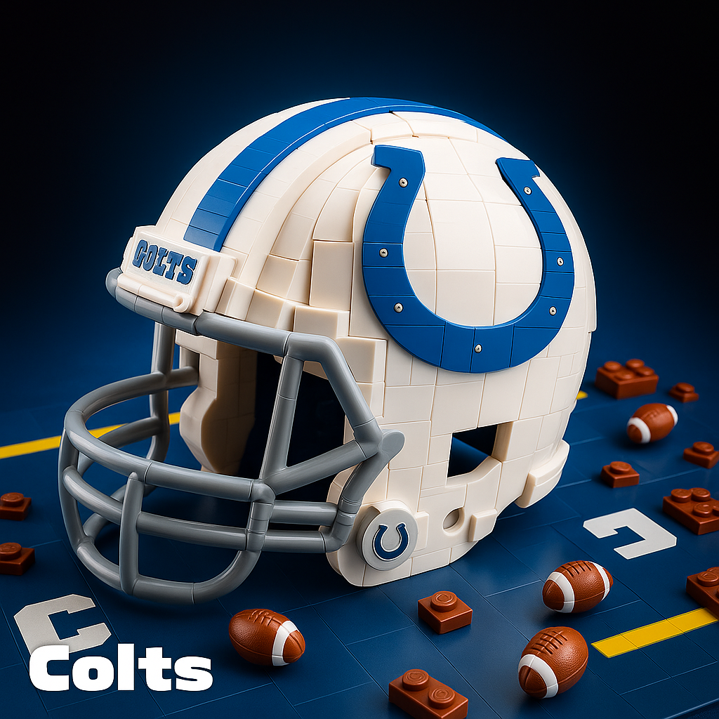 United States Football Team Brick Helmet Collection – Creative Building Blocks Fan Gift