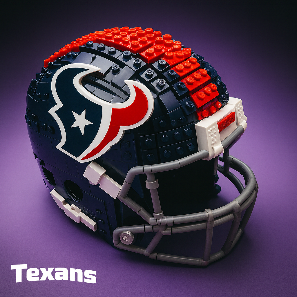 United States Football Team Brick Helmet Collection – Creative Building Blocks Fan Gift