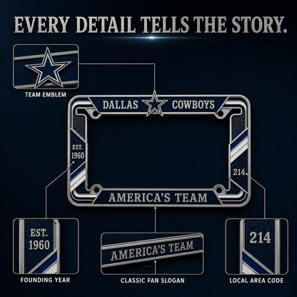 LAST DAY 49% OFF - United States Football Team Legacy 3D Metal License Plate Frame