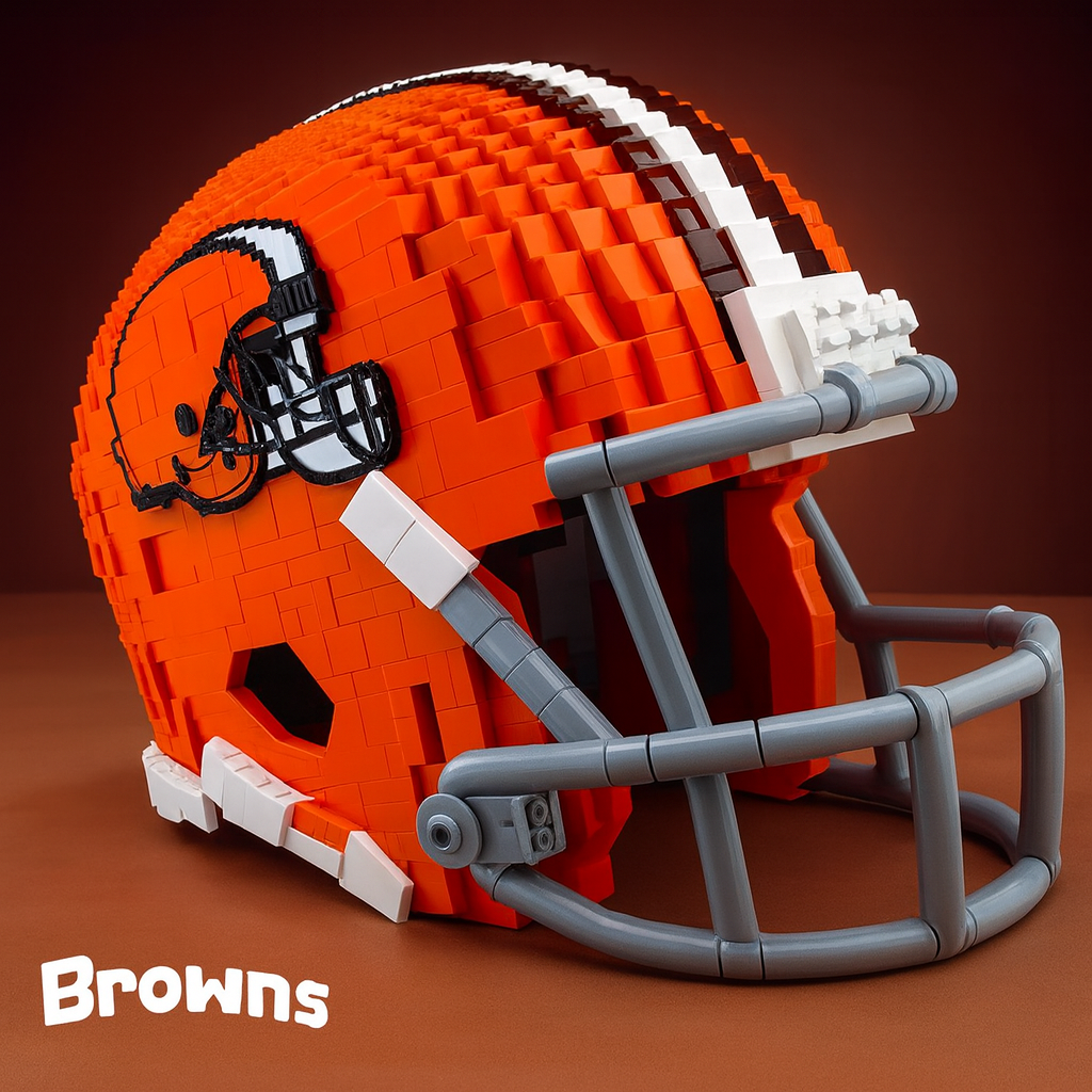 United States Football Team Brick Helmet Collection – Creative Building Blocks Fan Gift