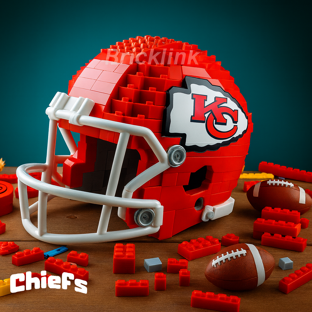 United States Football Team Brick Helmet Collection – Creative Building Blocks Fan Gift