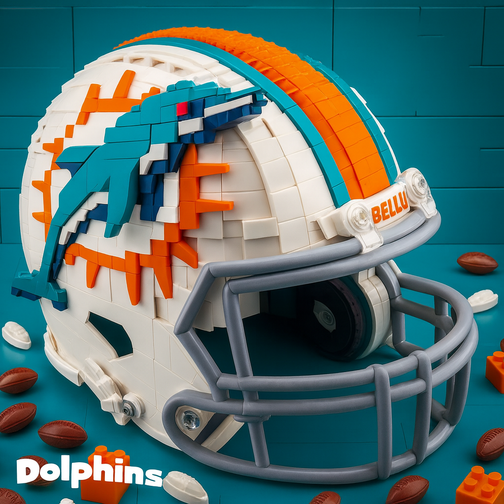 United States Football Team Brick Helmet Collection – Creative Building Blocks Fan Gift