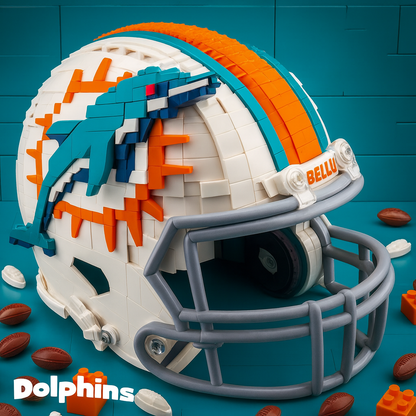 United States Football Team Brick Helmet Collection – Creative Building Blocks Fan Gift
