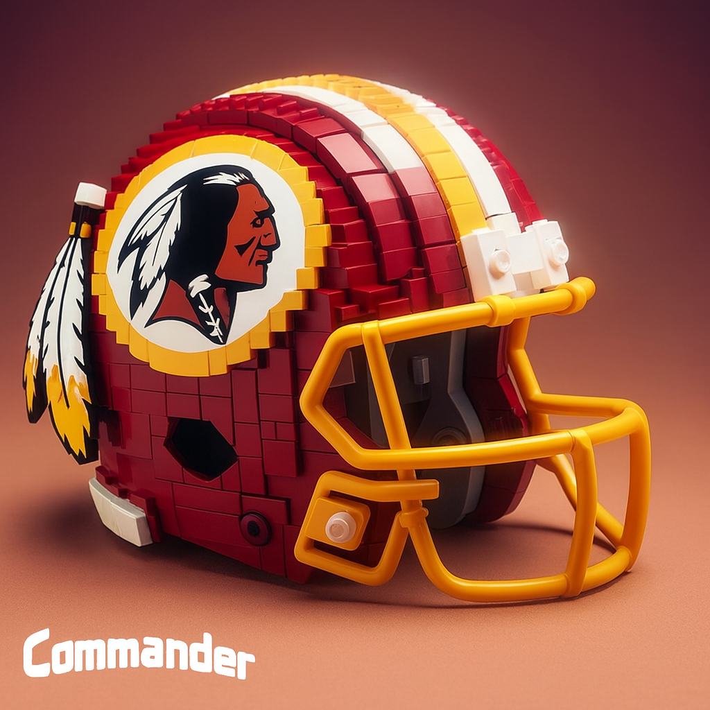 United States Football Team Brick Helmet Collection – Creative Building Blocks Fan Gift