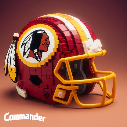 United States Football Team Brick Helmet Collection – Creative Building Blocks Fan Gift