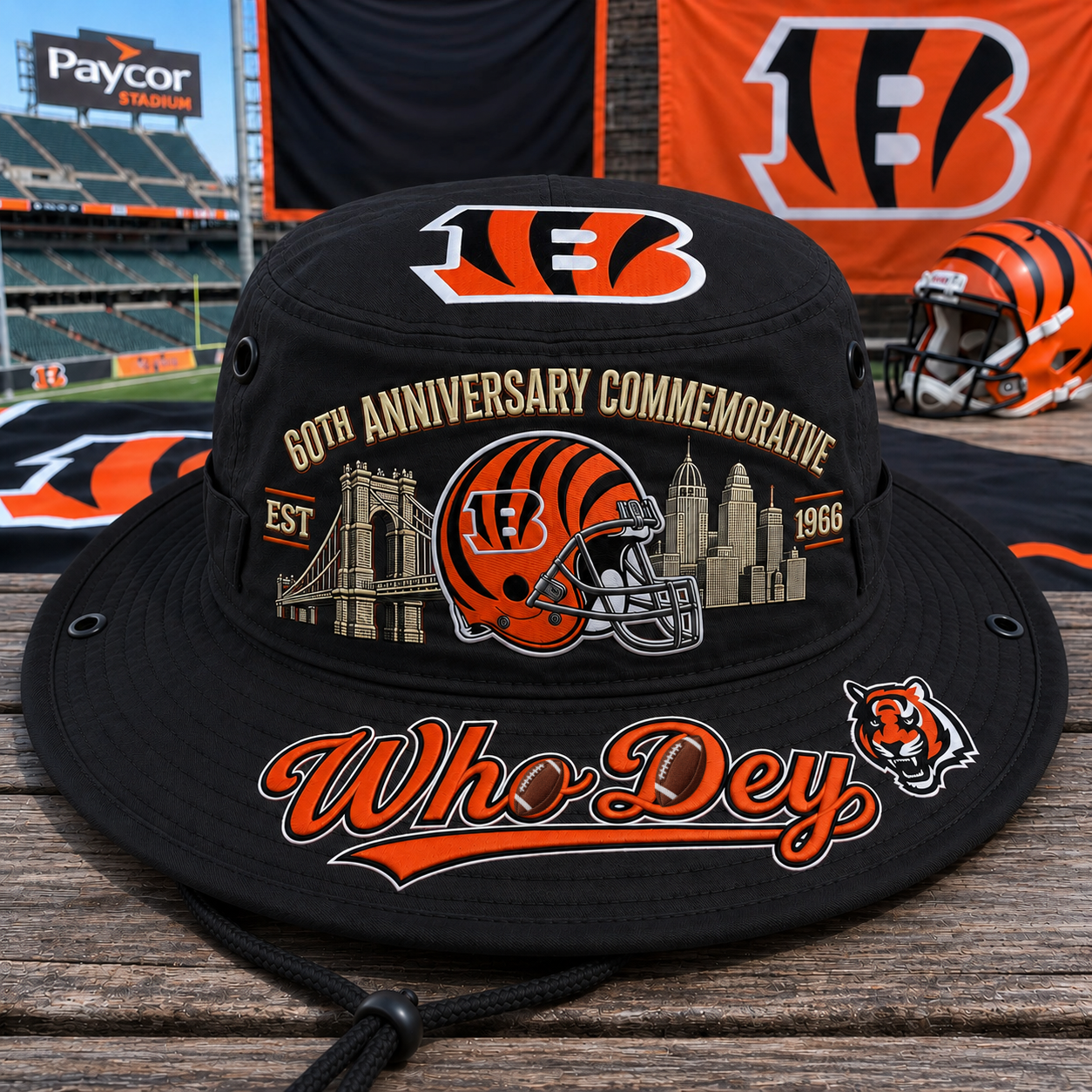 🇺🇸 Last Day Promo: 49% OFF🐯Wh🏈Dey 60th Anniversary Commemorative Boonie Hat🏈