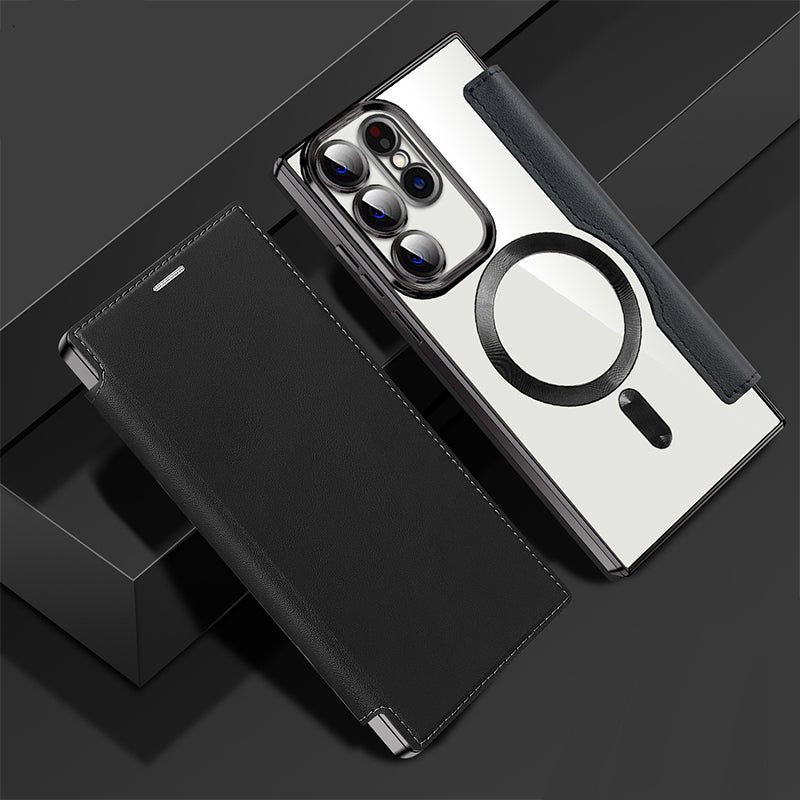 2024 New Leather Textured Flip Phone Case For Samsung