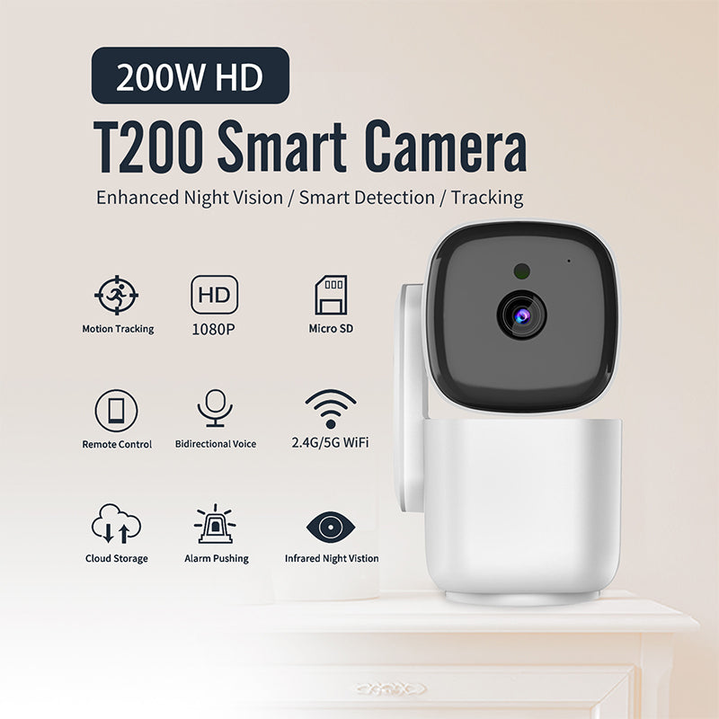 Wi-Fi Smart Home Security Camera with Night Vision