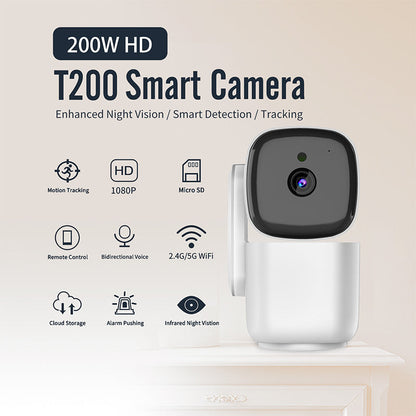 Wi-Fi Smart Home Security Camera with Night Vision